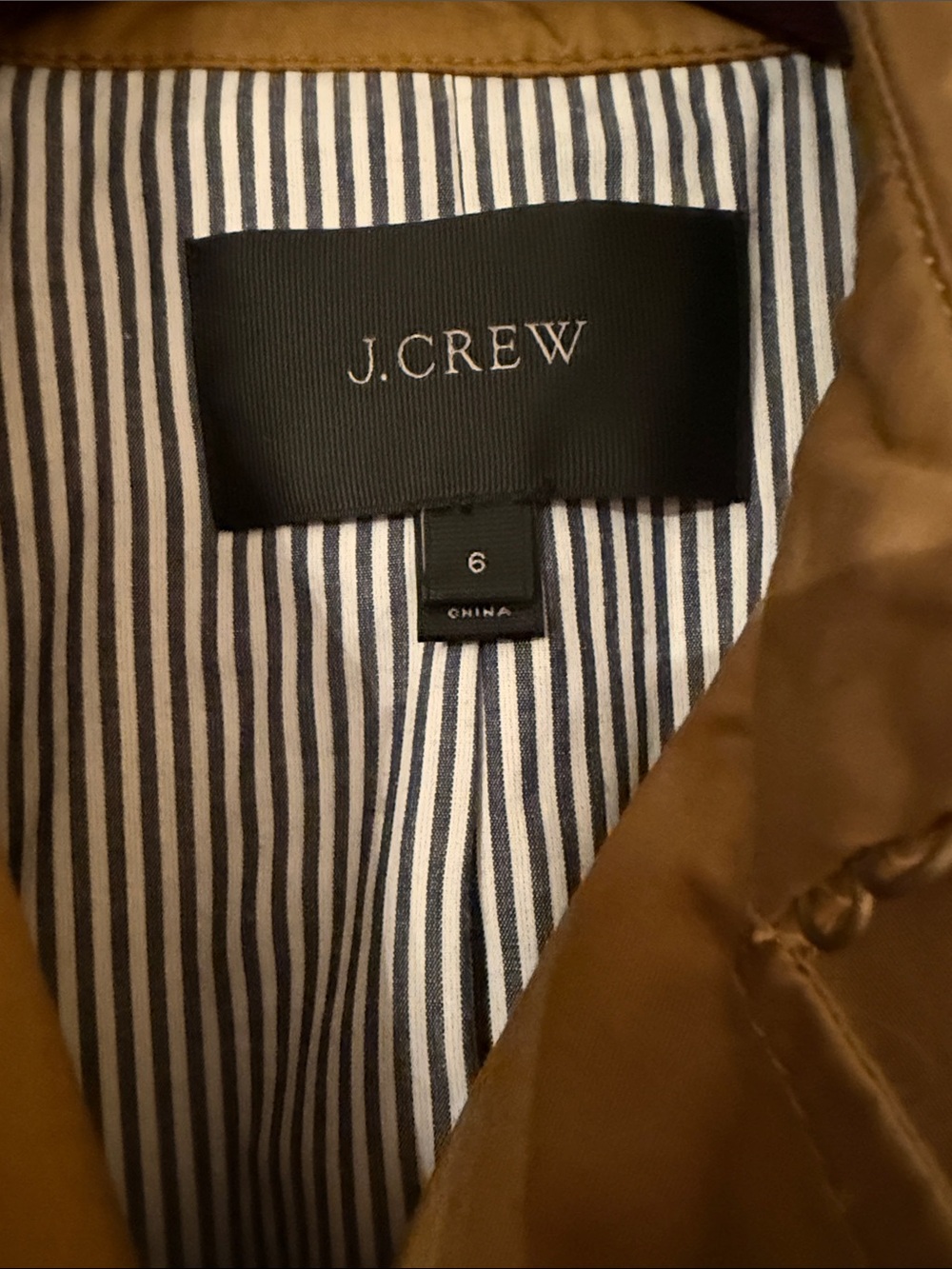 New without tags J Crew trench coat size 6 - Picture 2 of 4